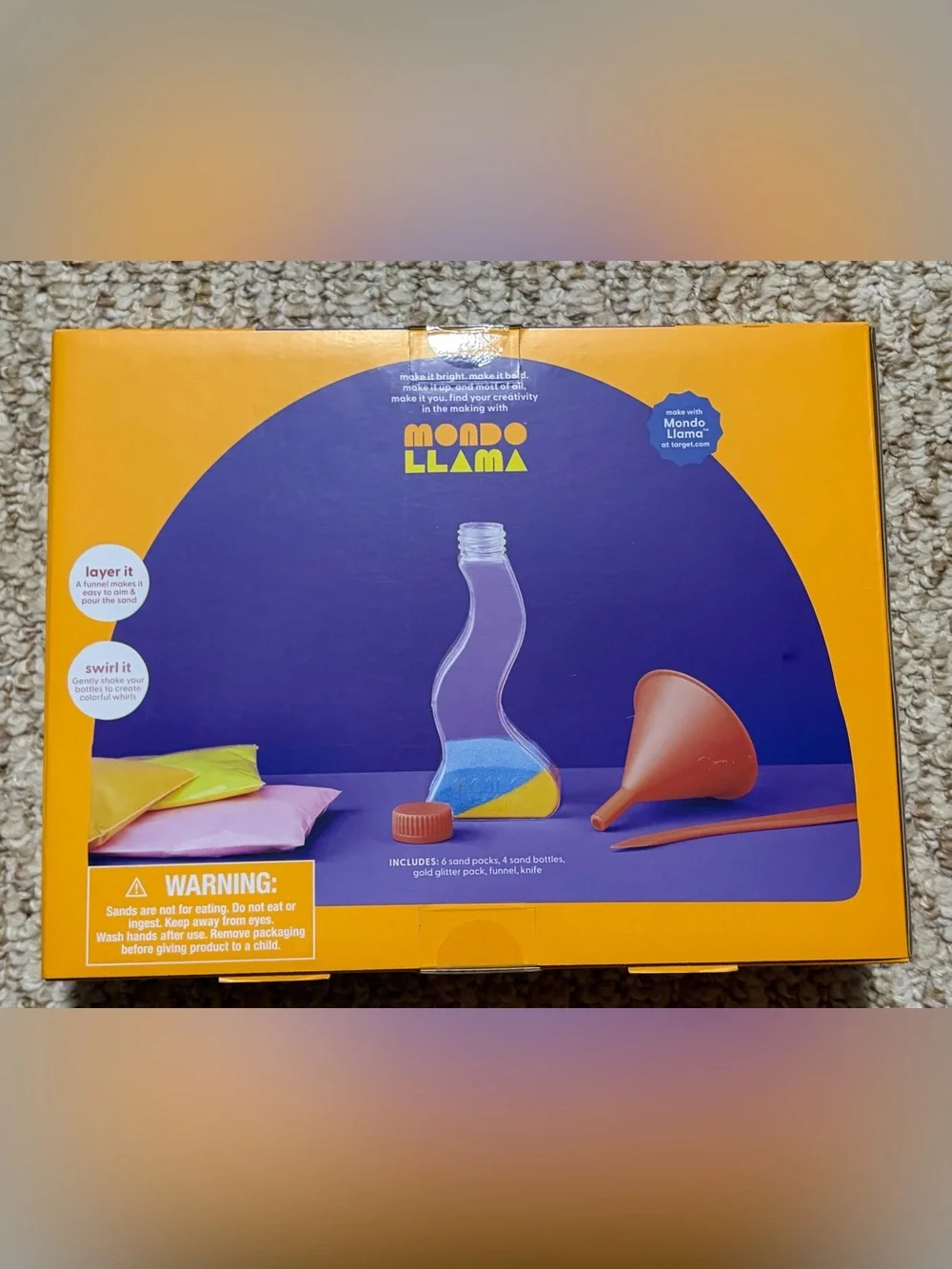 Mondo Llama Create-Your-Own Sand Art Kit